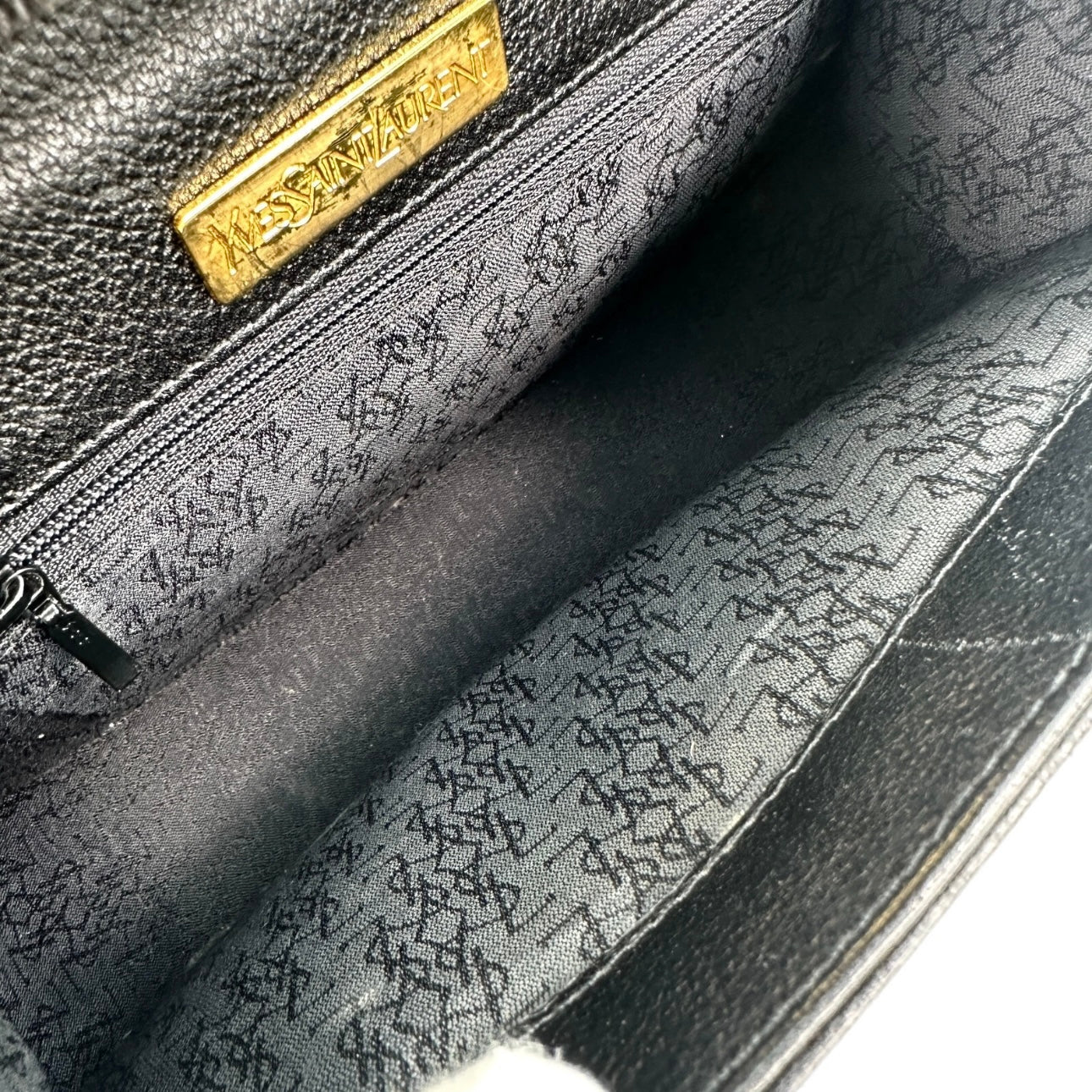 Yves Saint Laurent Shoulder Bag Crossbody Leather Vintage