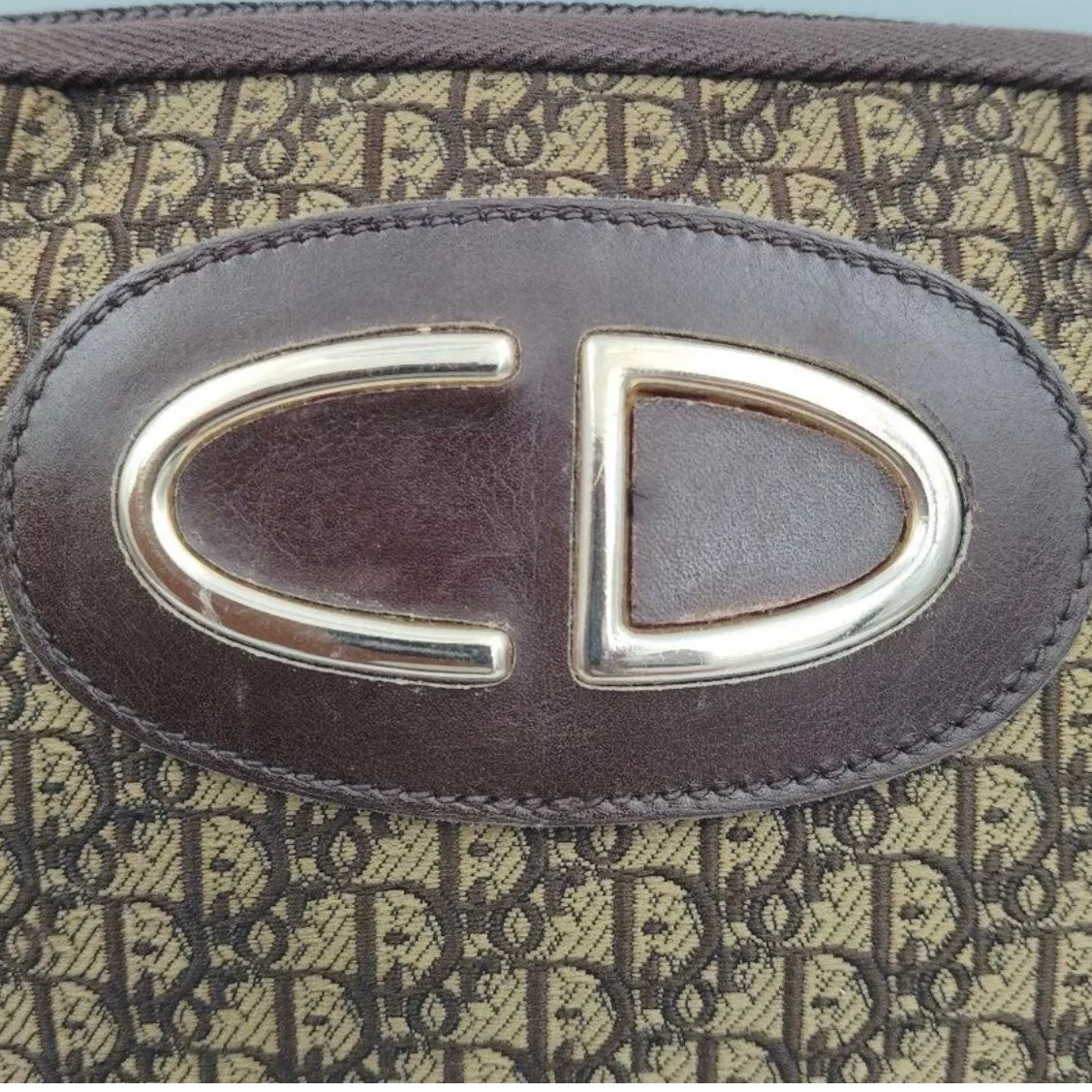 Christian Dior Trotter Pouch Brown