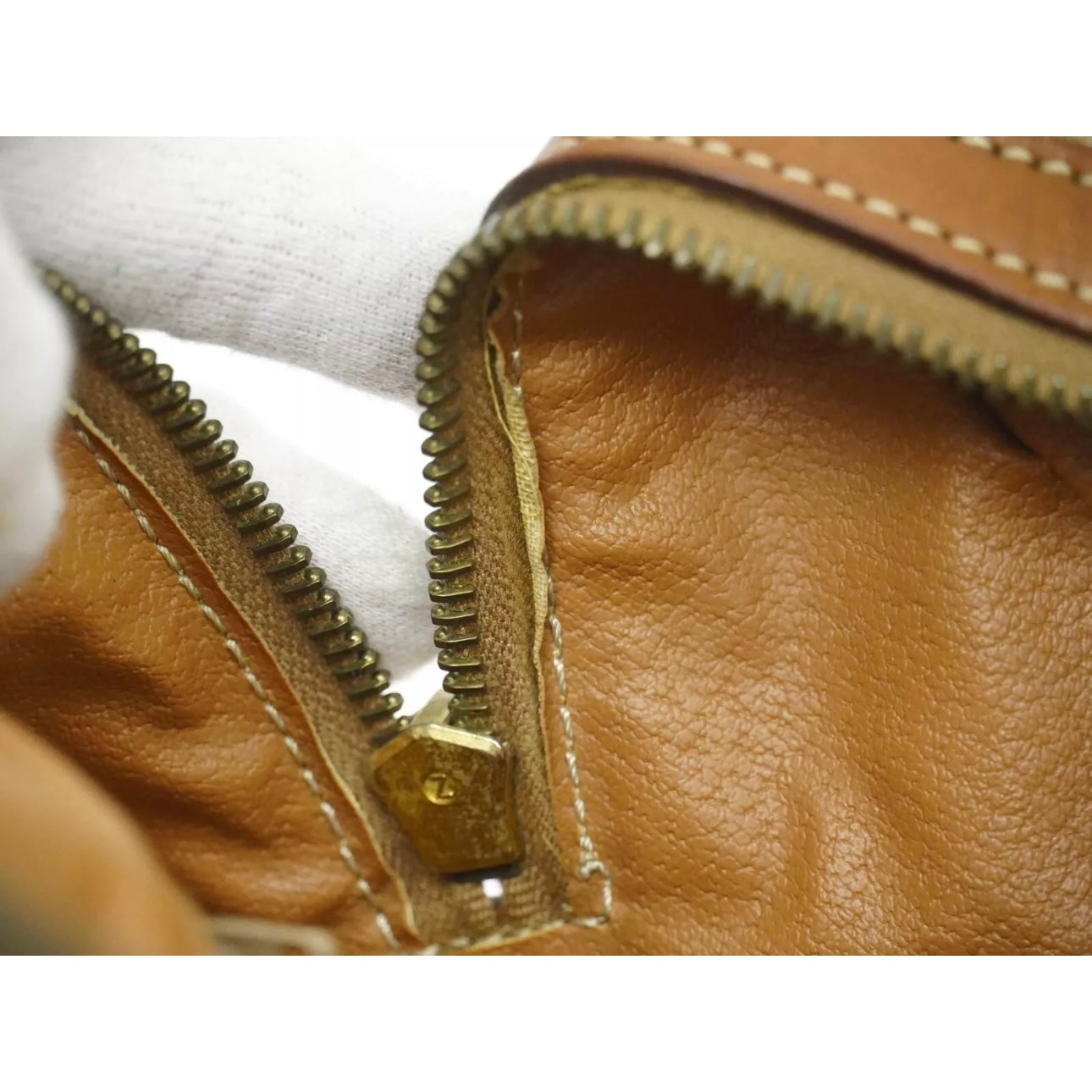 Macadam PVC Boston Handbag Beige