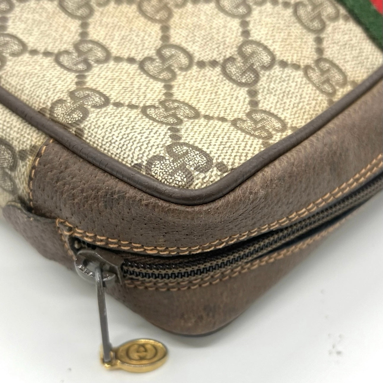 Gucci GG Leather Sherry Line Clutch