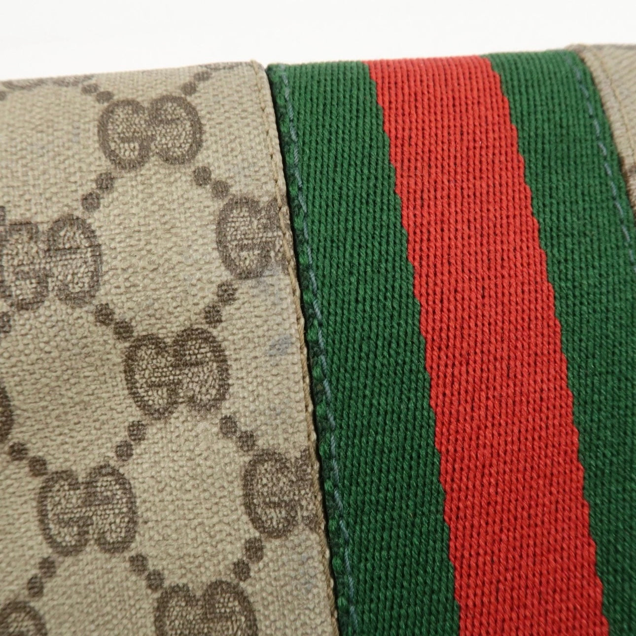 GUCCI GG Supreme Cosmetic Pouch Clutch Bag