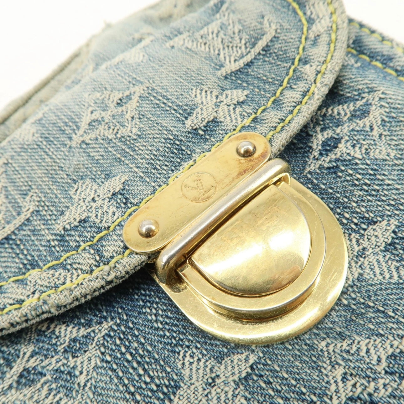 Louis Vuitton Monogram Denim Camera Bag Shoulder Bag Blue
