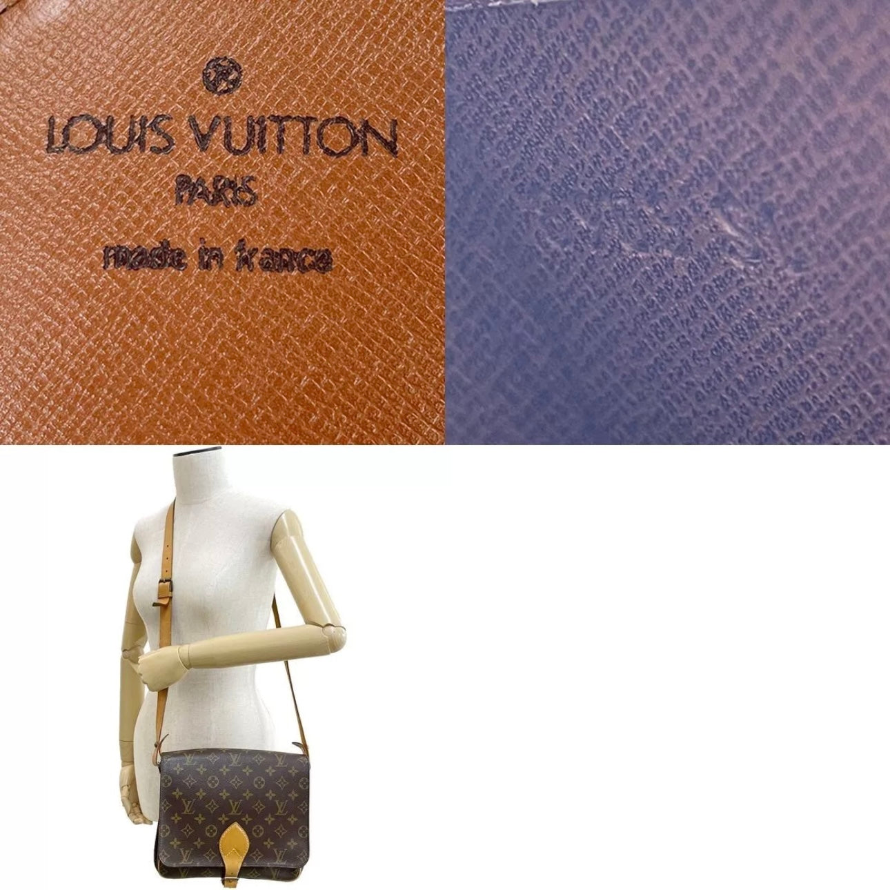 Louis Vuitton Monogram Cartouchiere GM Leather Brown Shoulder bag