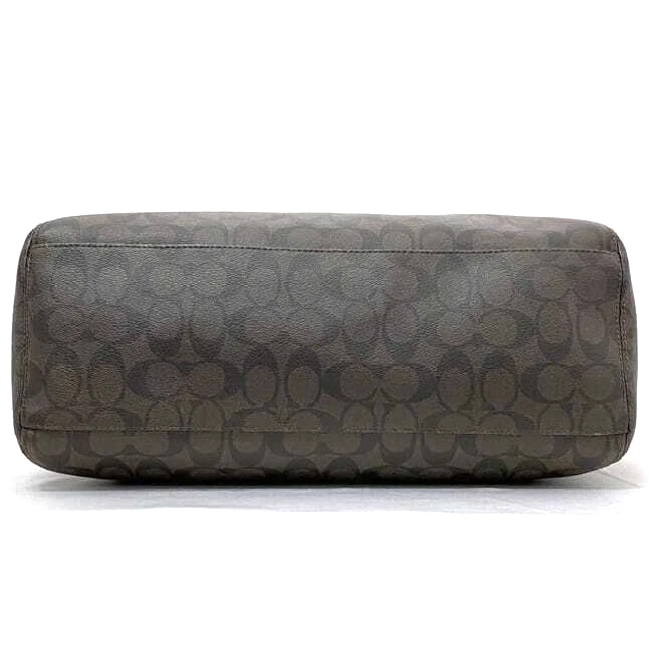 Coach Signature 2way bag Brown PVC leather