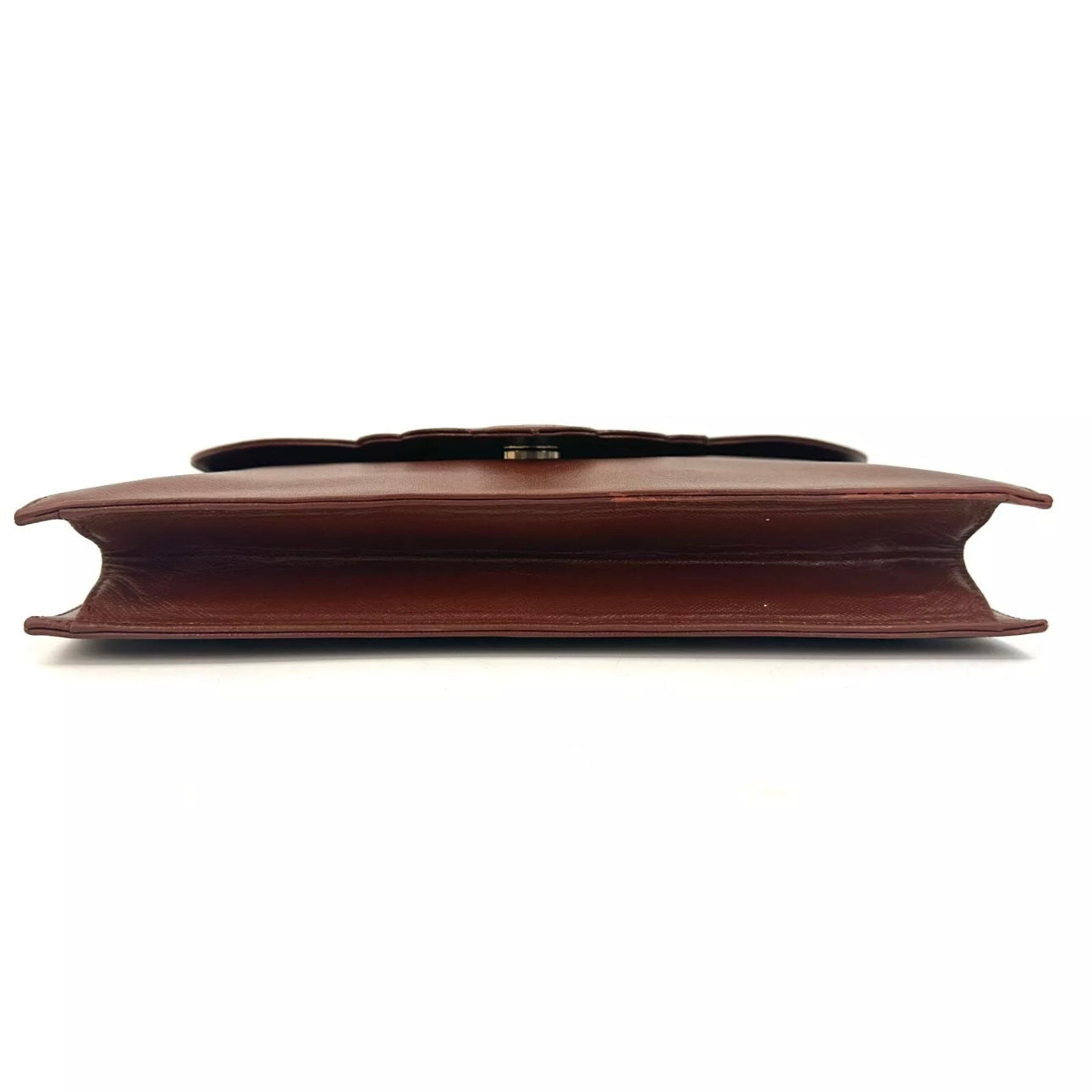 Saint Laurent Vintage Clutch Bag -Leather Brown