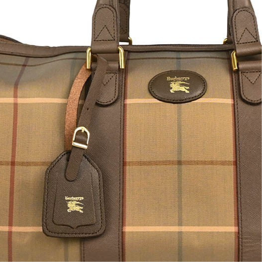Burberrys Duffle Handbag - Beige, Canvas