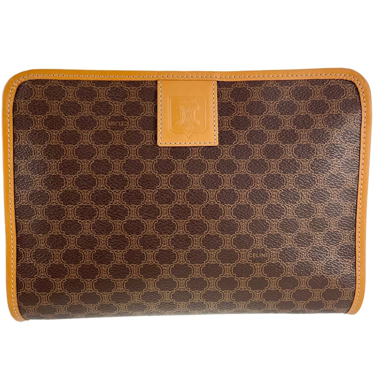 Macadam Leather PVC Clutch