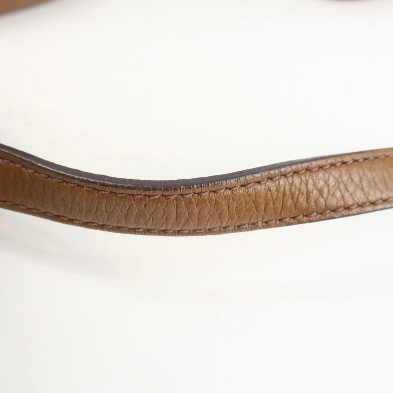 MIU MIU Vitello Phenix Leather Shoulder& Hand Bag Brown