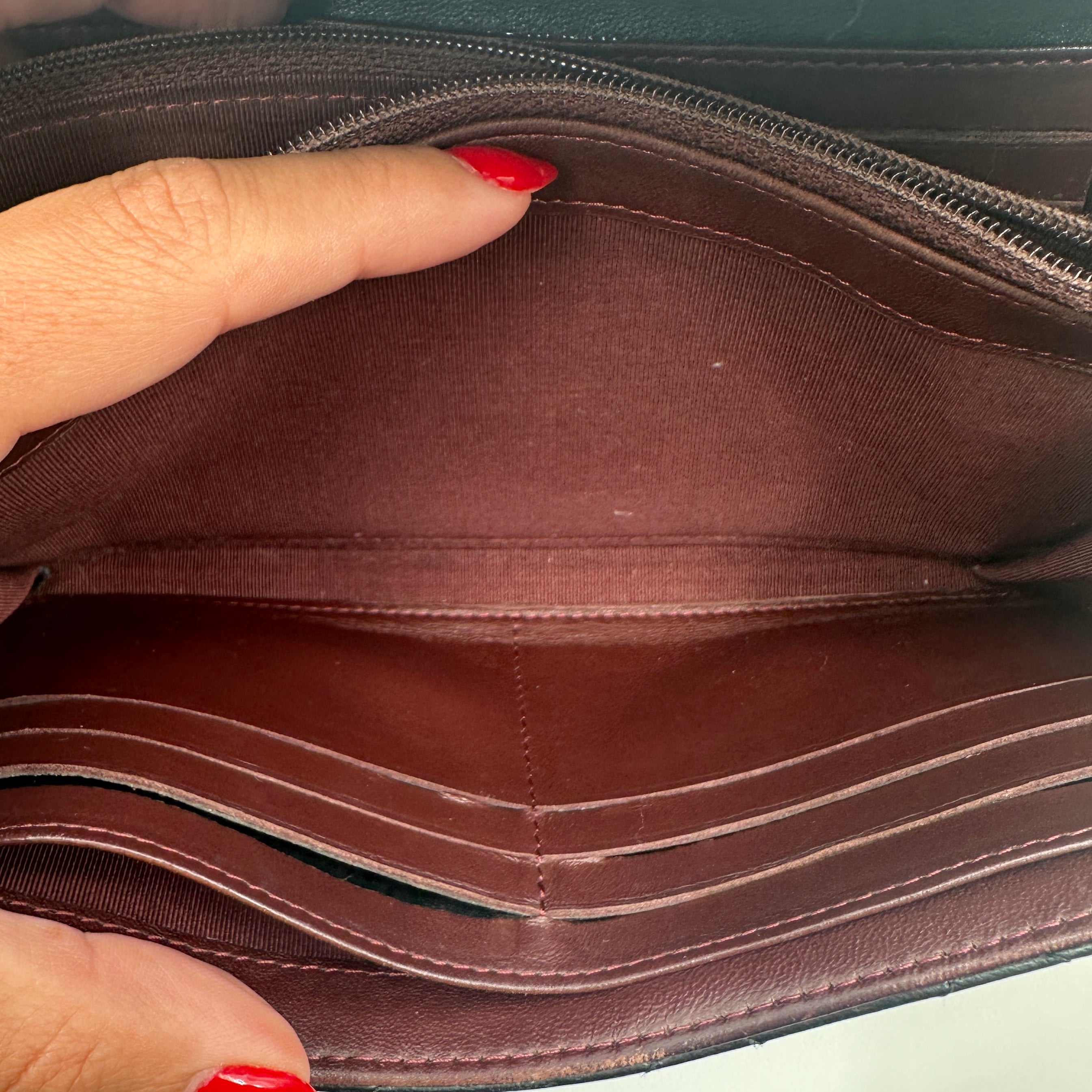 Matelasse Coco Mark Flap Long Wallet Lambskin