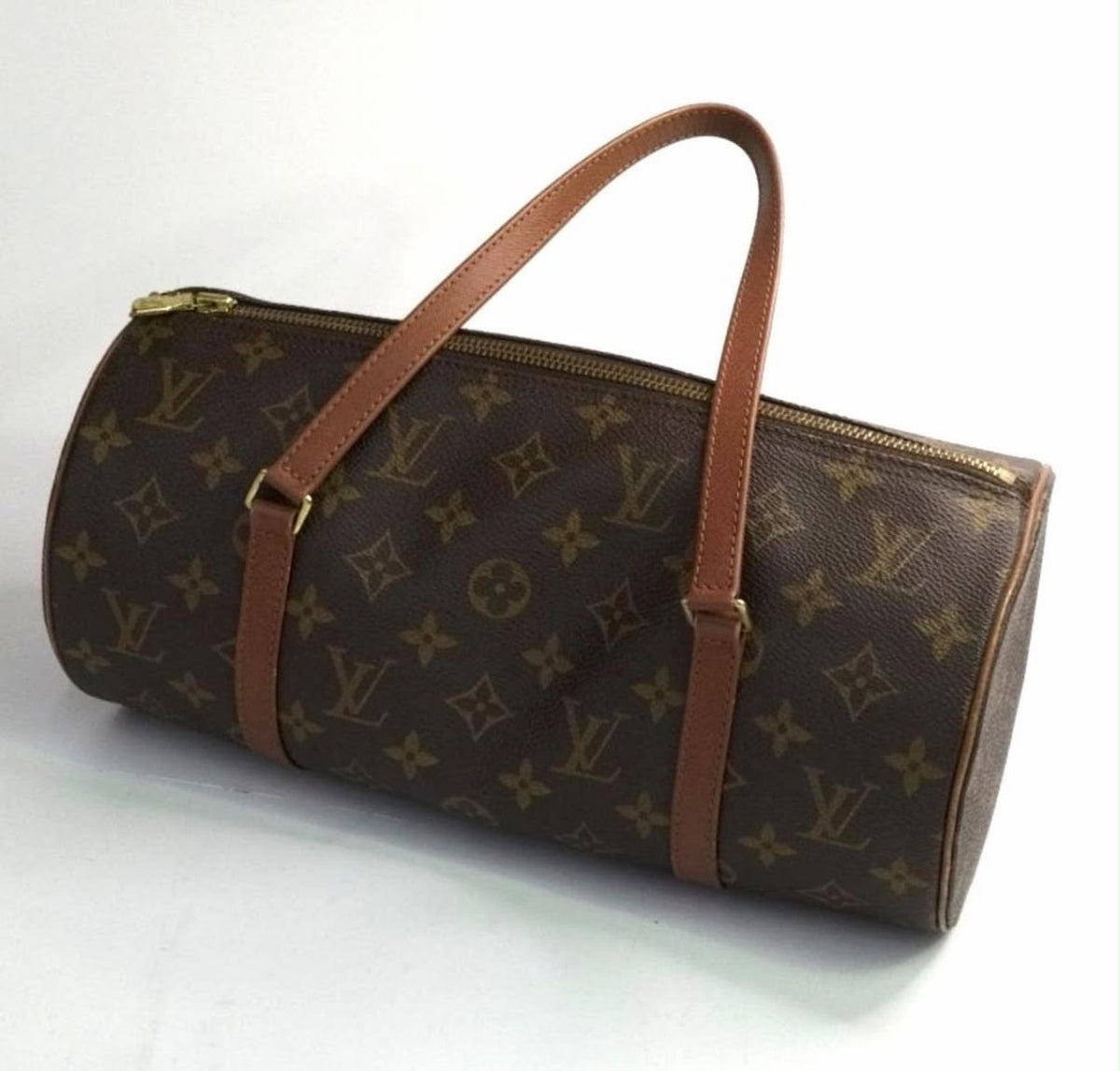 Louis Vuitton Monogram Papillon 30 Hand Bag - Brown, Monogram Canvas, Nume Leather