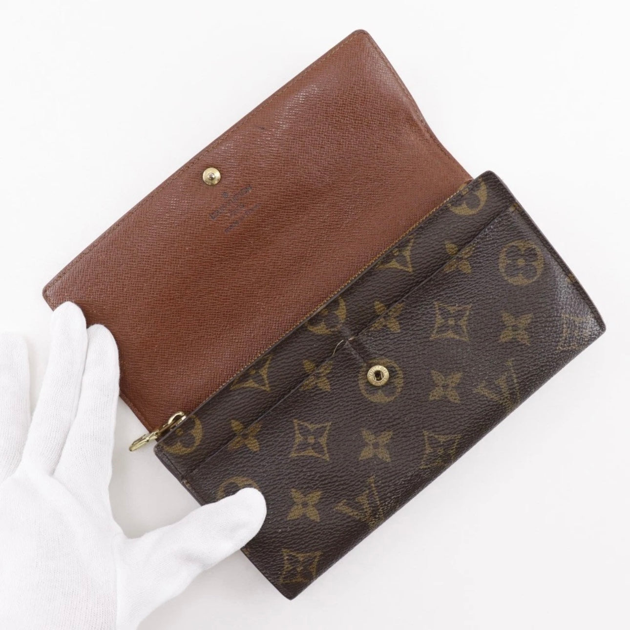 LOUIS VUITTON Porto Monnet Credit wallet- Brown Monogram