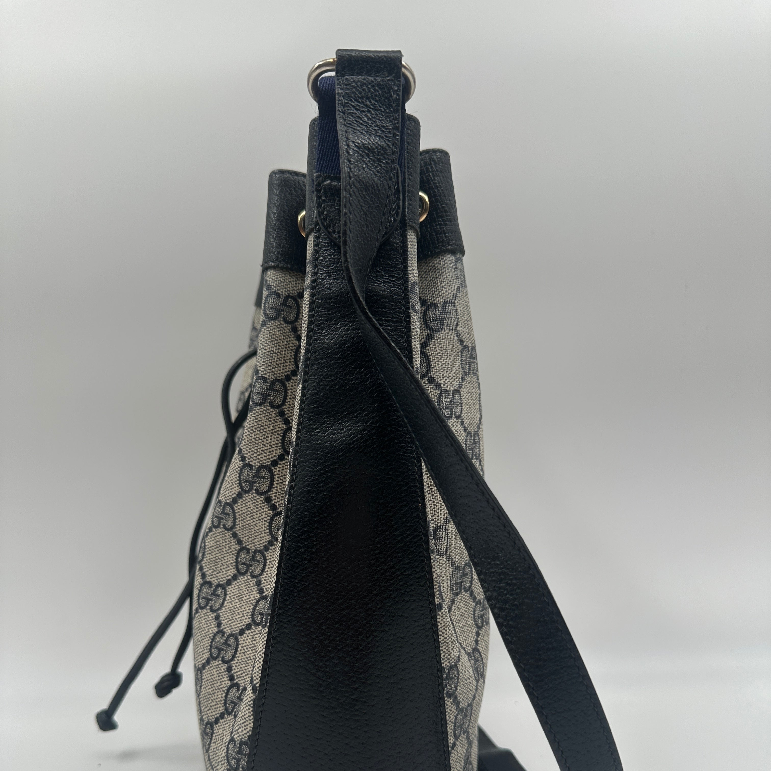 Bucket Bag Sherry Line PVC Leather Navy