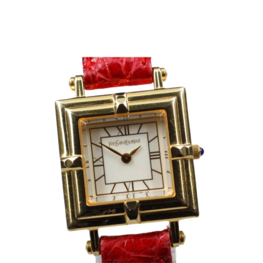 Yves Saint Laurent 5420-F46657 Wristwatch - White, Leather