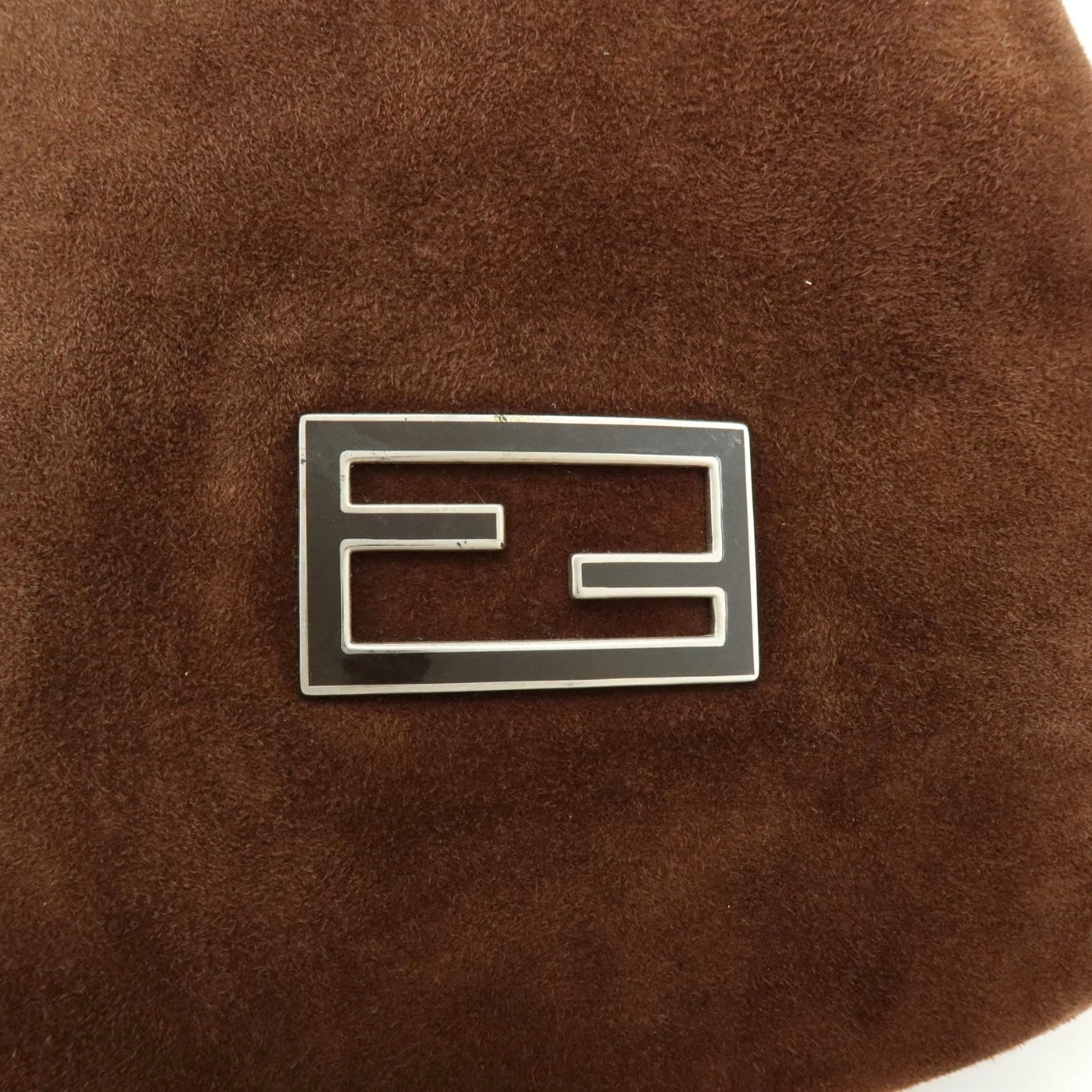 FENDI Suede Tote Shoulder Bag