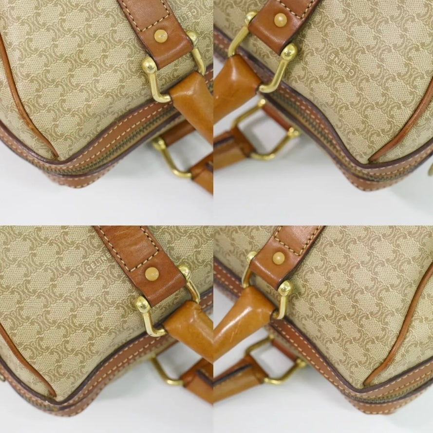 Macadam PVC Boston Handbag Beige
