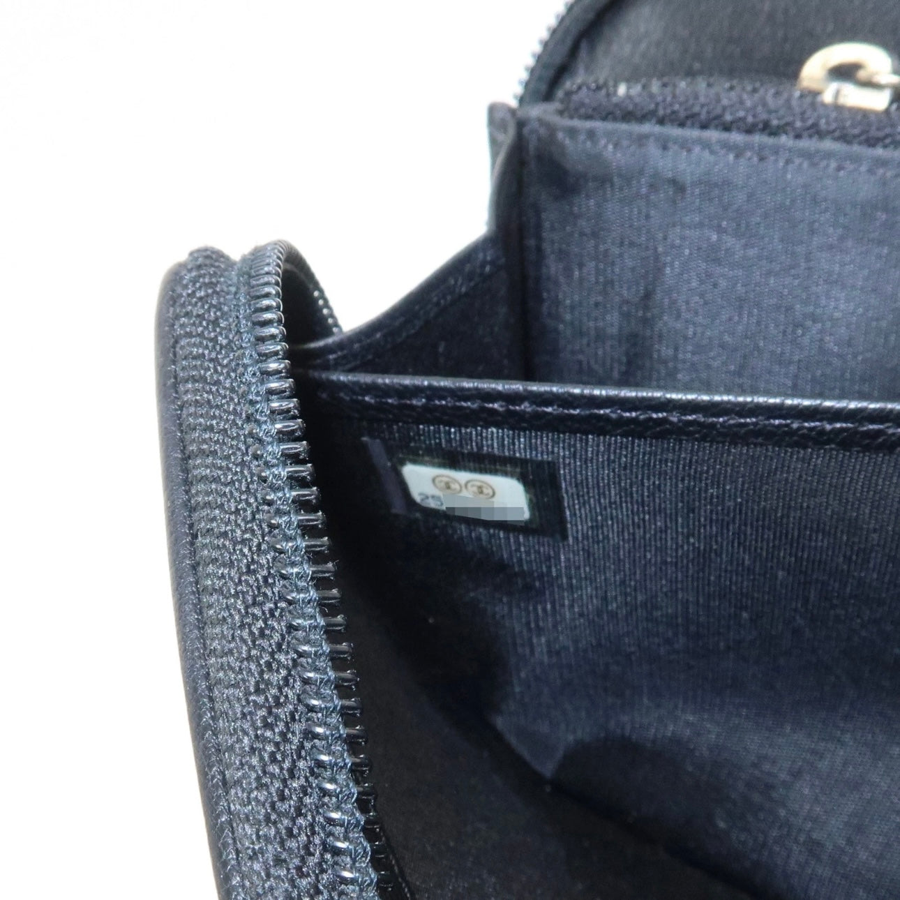 CHANEL Leather Bi-Fold Long Wallet