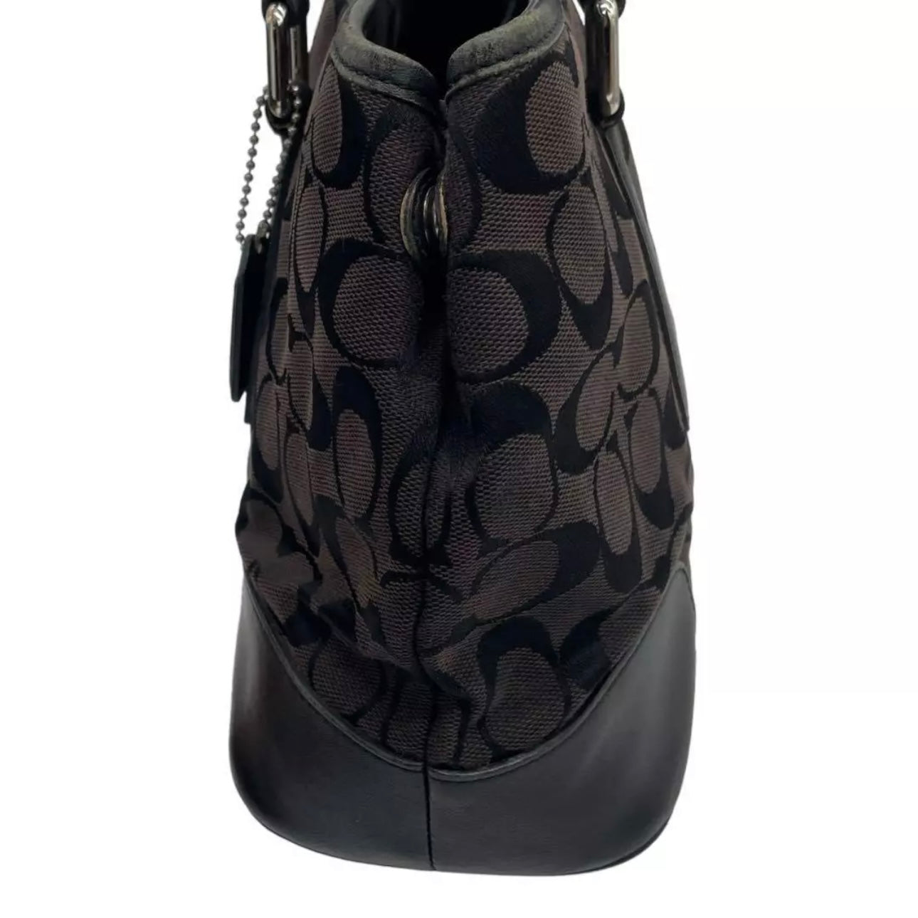 Tote bag Signature Canvas Black Canvas Leather