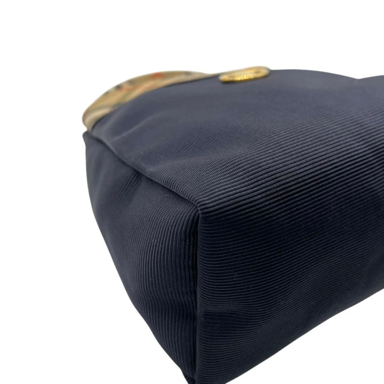 Burberry Mini Handbag- Canvas Nova Check Navy