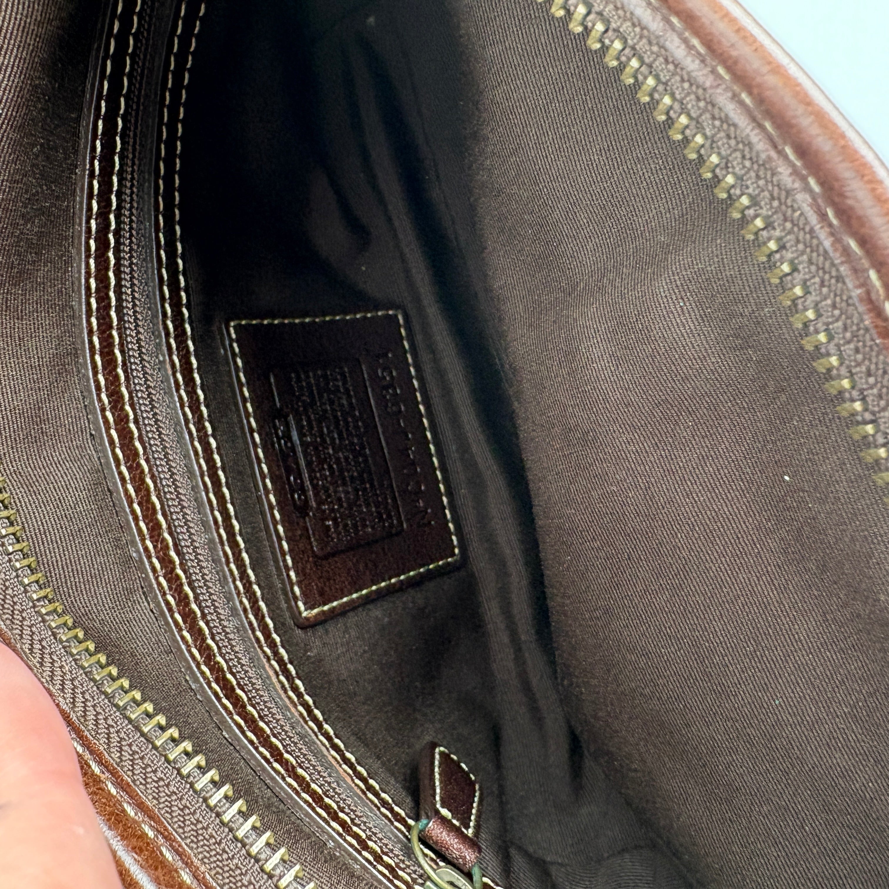 Coach Signature Suede Bag