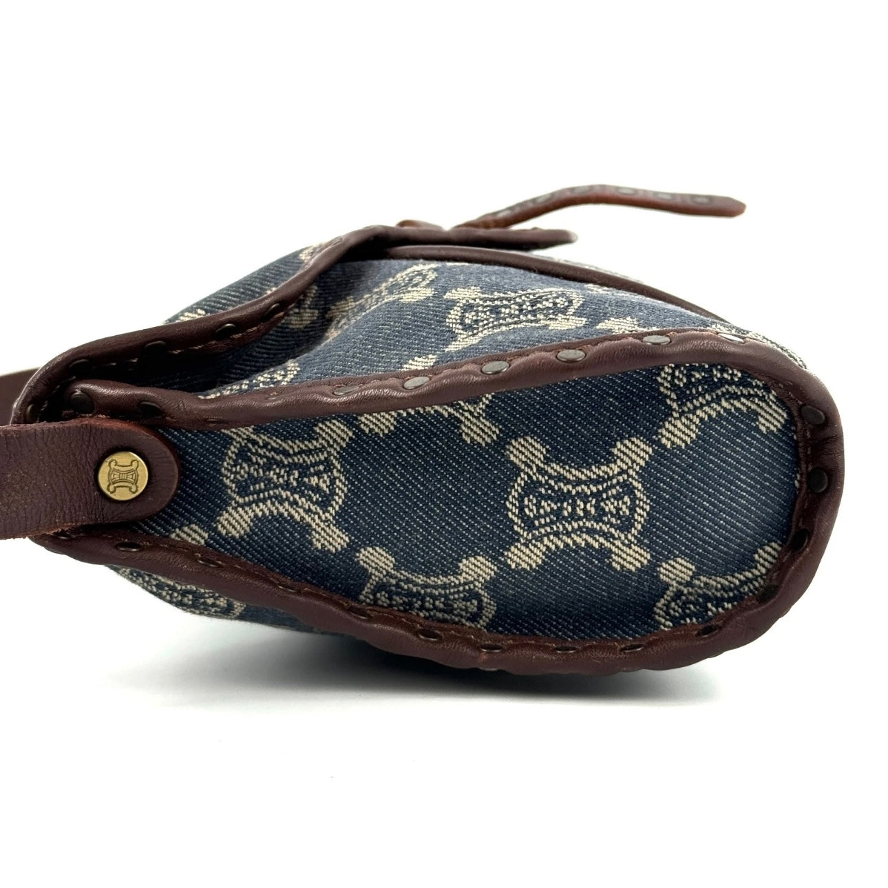CELINE Shoulder Bag Denim Paris Macadam