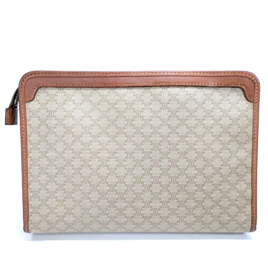 CELINE Vintage Clutch Macadam
