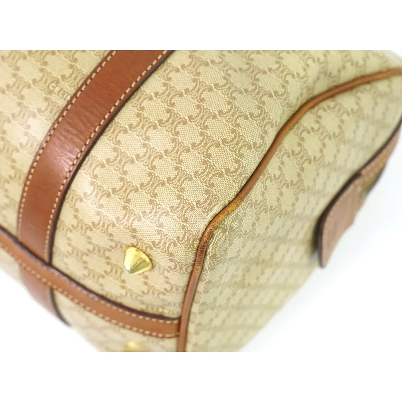 Macadam PVC Boston Handbag Beige