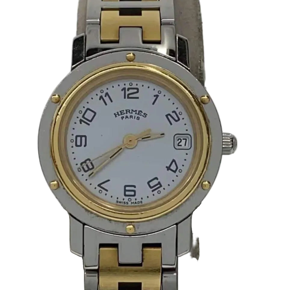 Hermès Clipper CL4 220 Watch - White, Stainless Steel