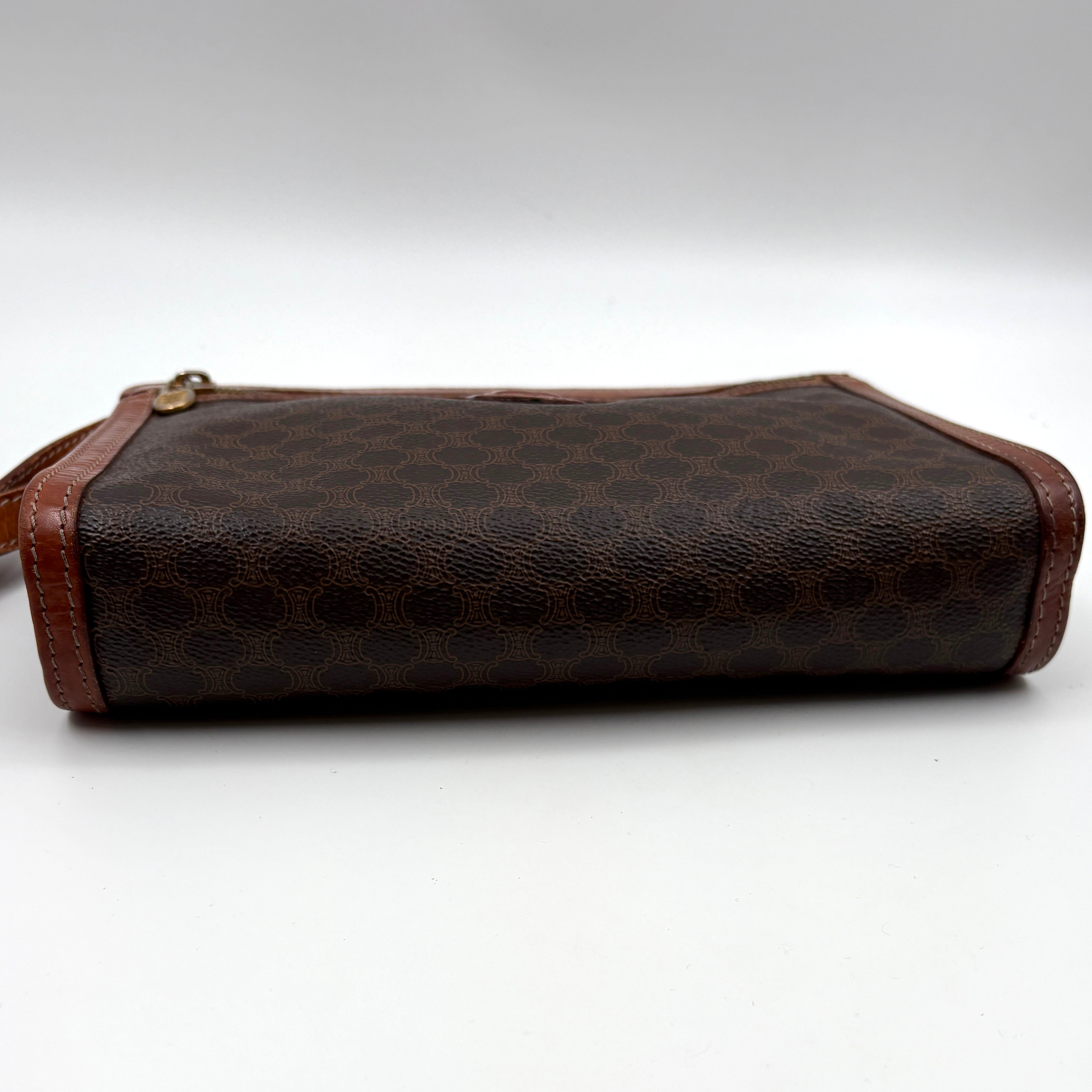 Celine Macadam brown clutch