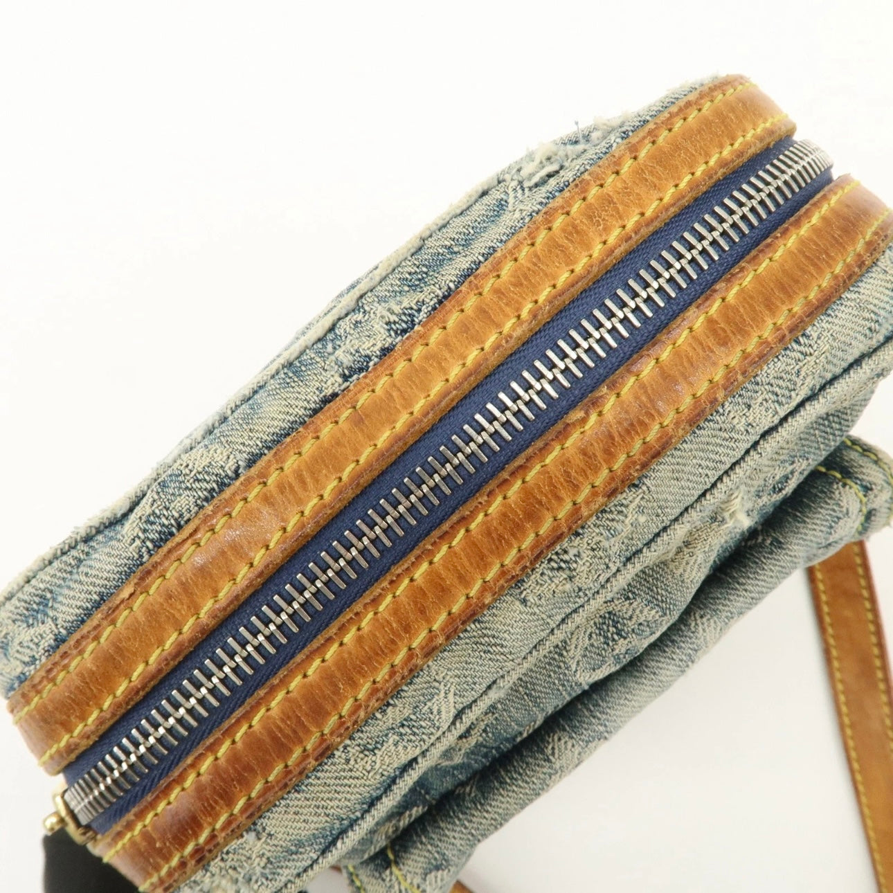 Louis Vuitton Monogram Denim Camera Bag Shoulder Bag Blue