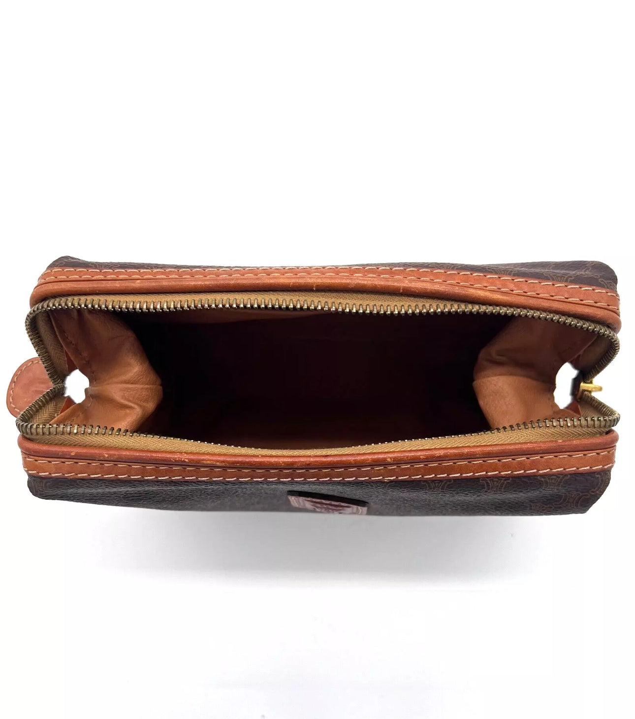 Macadam Canvas pouch Leather Brown