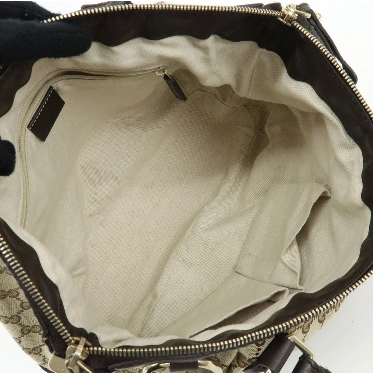 Gucci 2Way Bag - Beige Brown, GG Canvas Leather