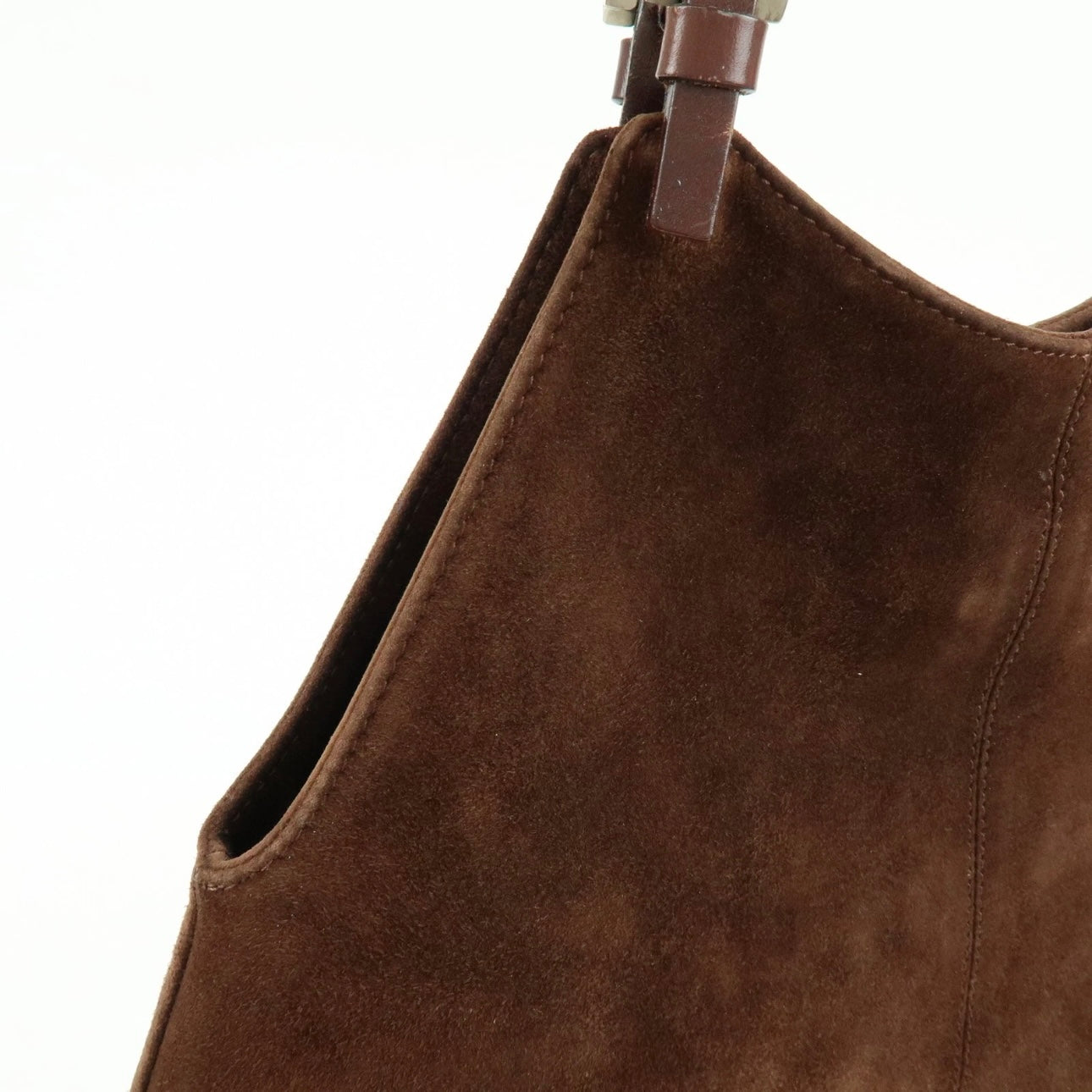 FENDI Suede Tote Shoulder Bag