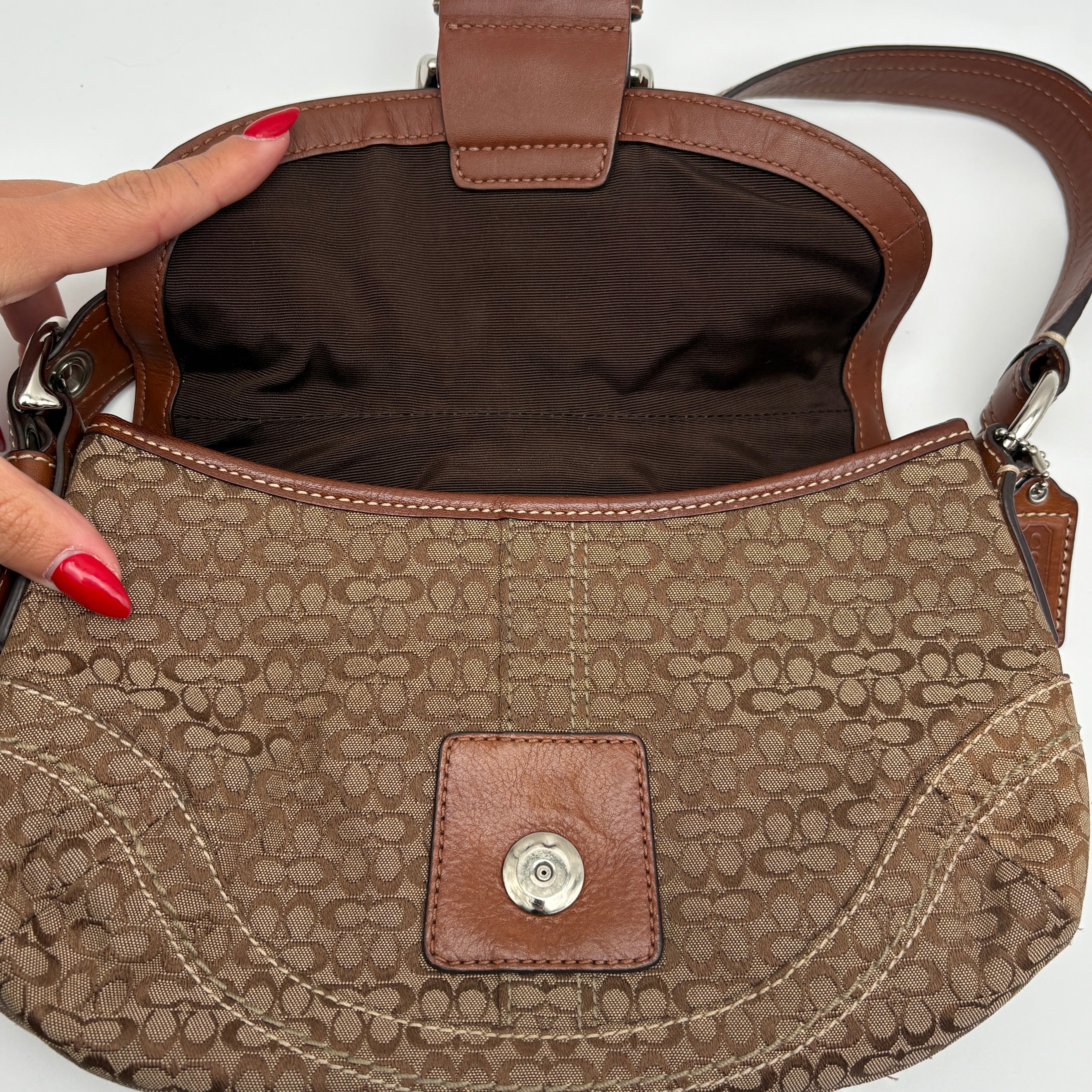 Coach Signature brown bag