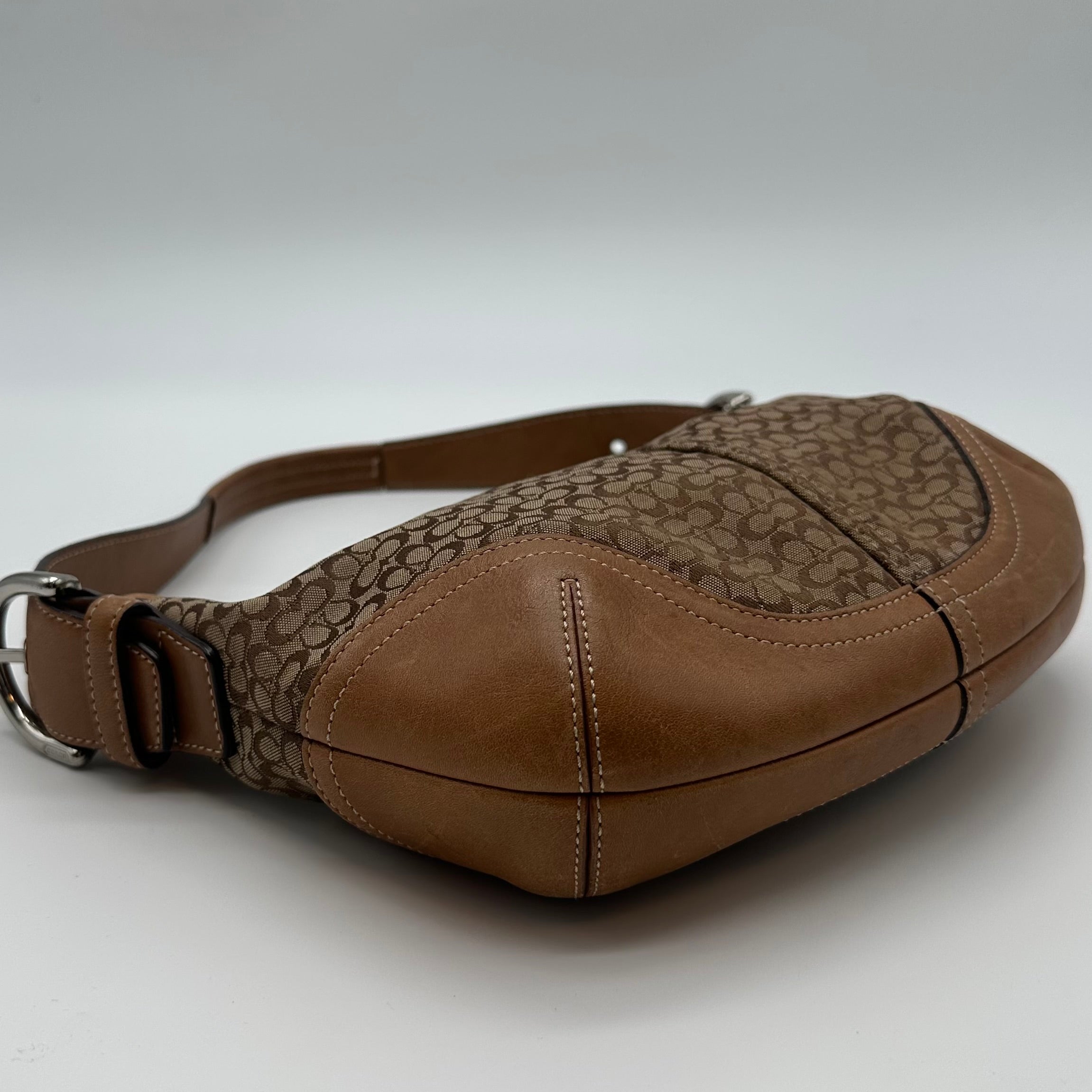 Coach Signature brown shoulder bag