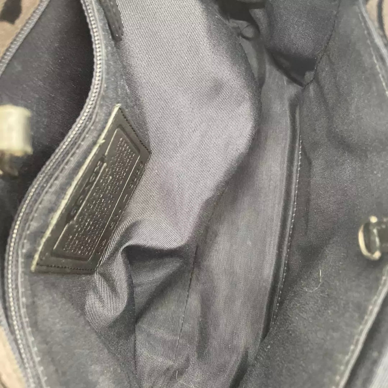 Tote bag Signature Canvas Black Canvas Leather