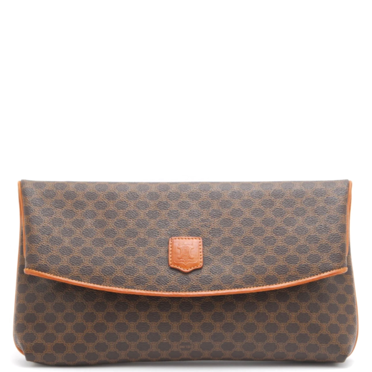 Celine Macadam Clutch Bag - Brown, Leather and PVC