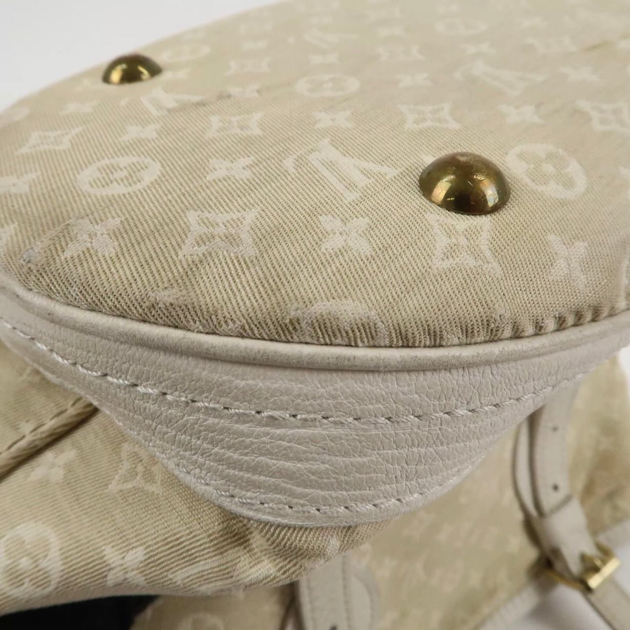 Louis Vuitton Monogram Mini Lin Bucket PM Hand Bag