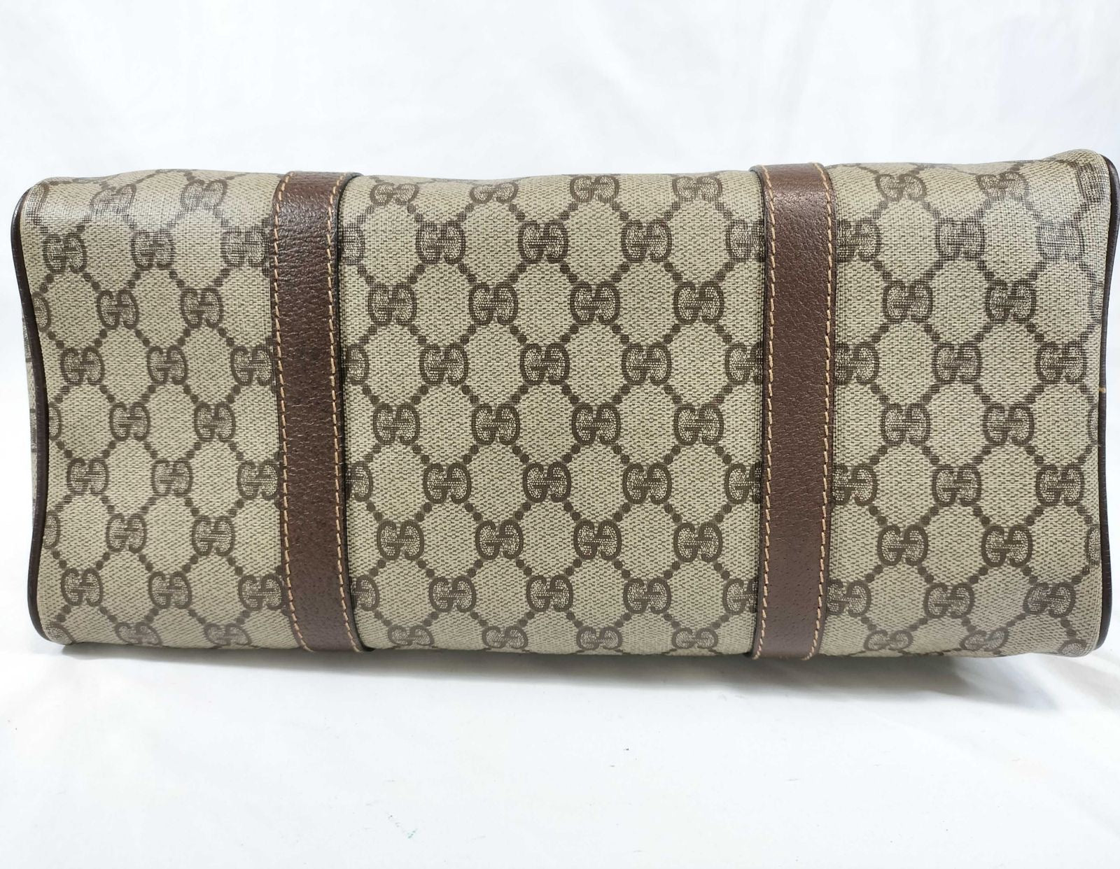 Gucci GG Supreme Boston Handbag - Brown, PVC Leather