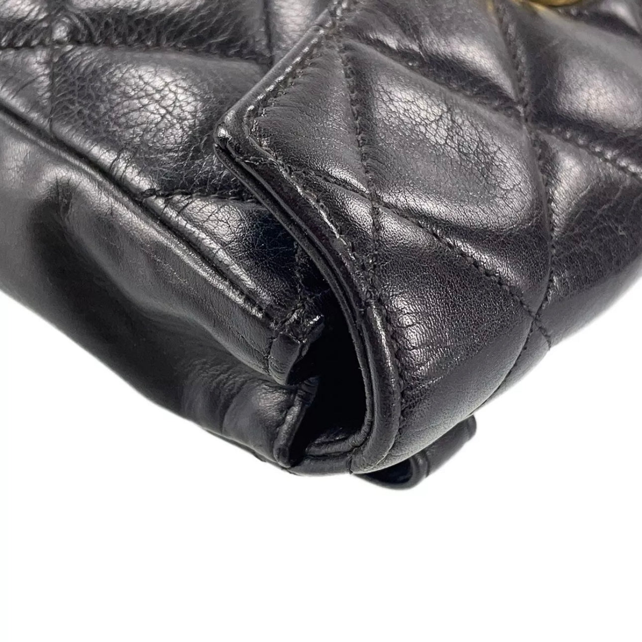Chanel Matelasse Lambskin Leather Black Waist bag