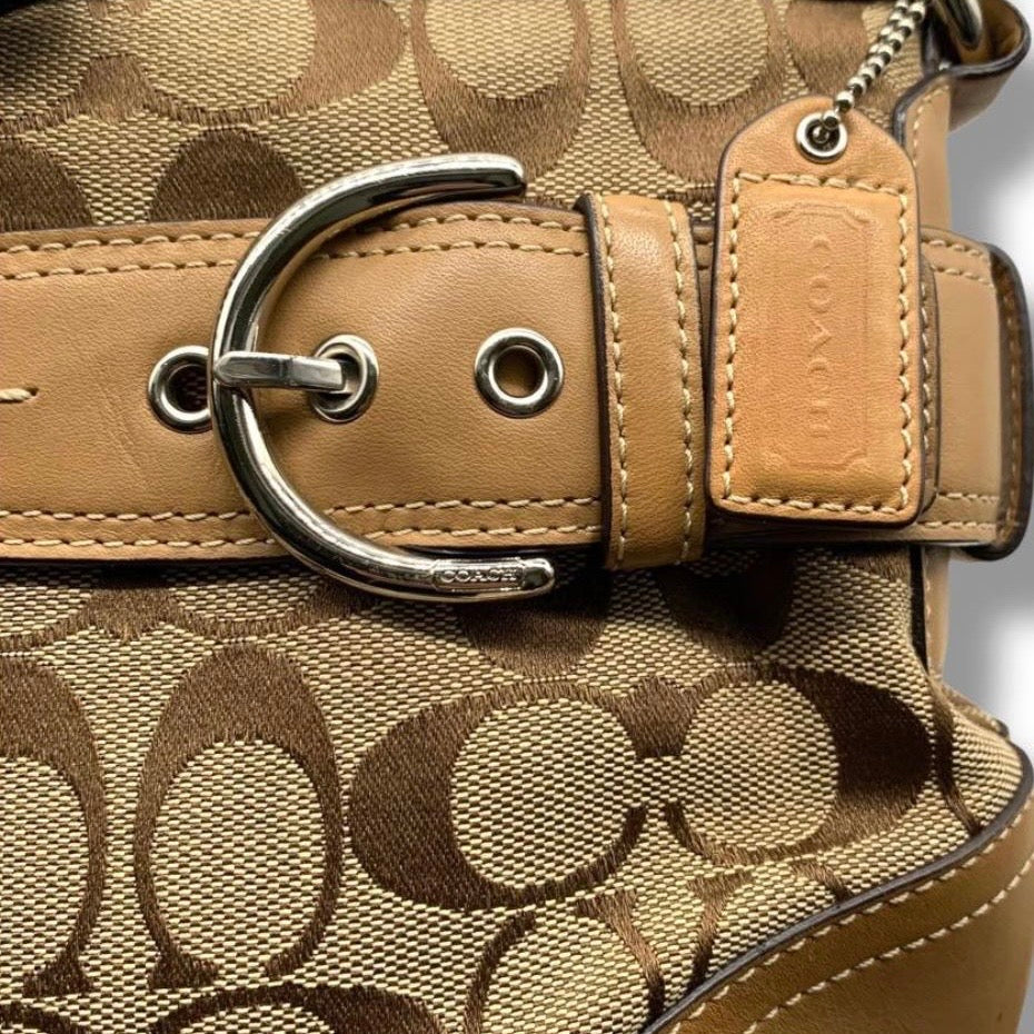 Coach Signature Brown Bag- Rare!
