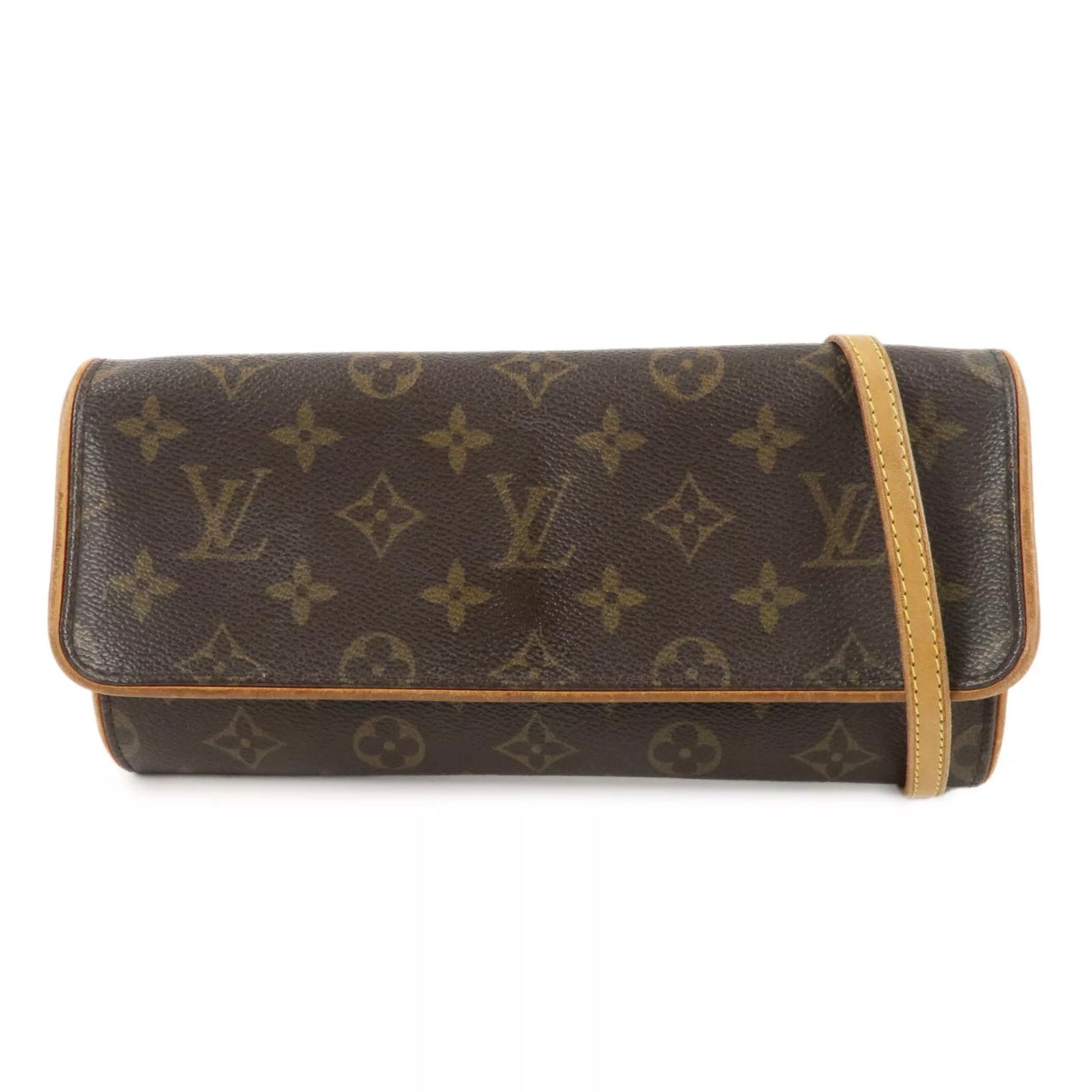 Monogram Pochette Twin GM 2Way Bag Brown