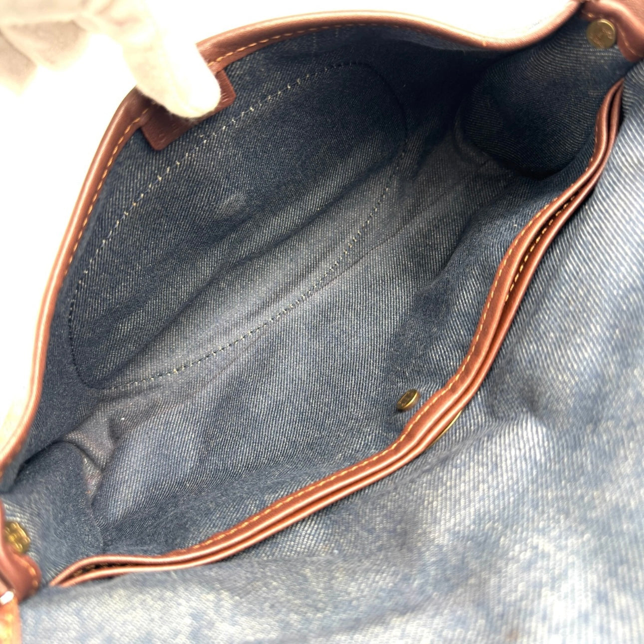 CELINE Shoulder Bag Denim Paris Macadam