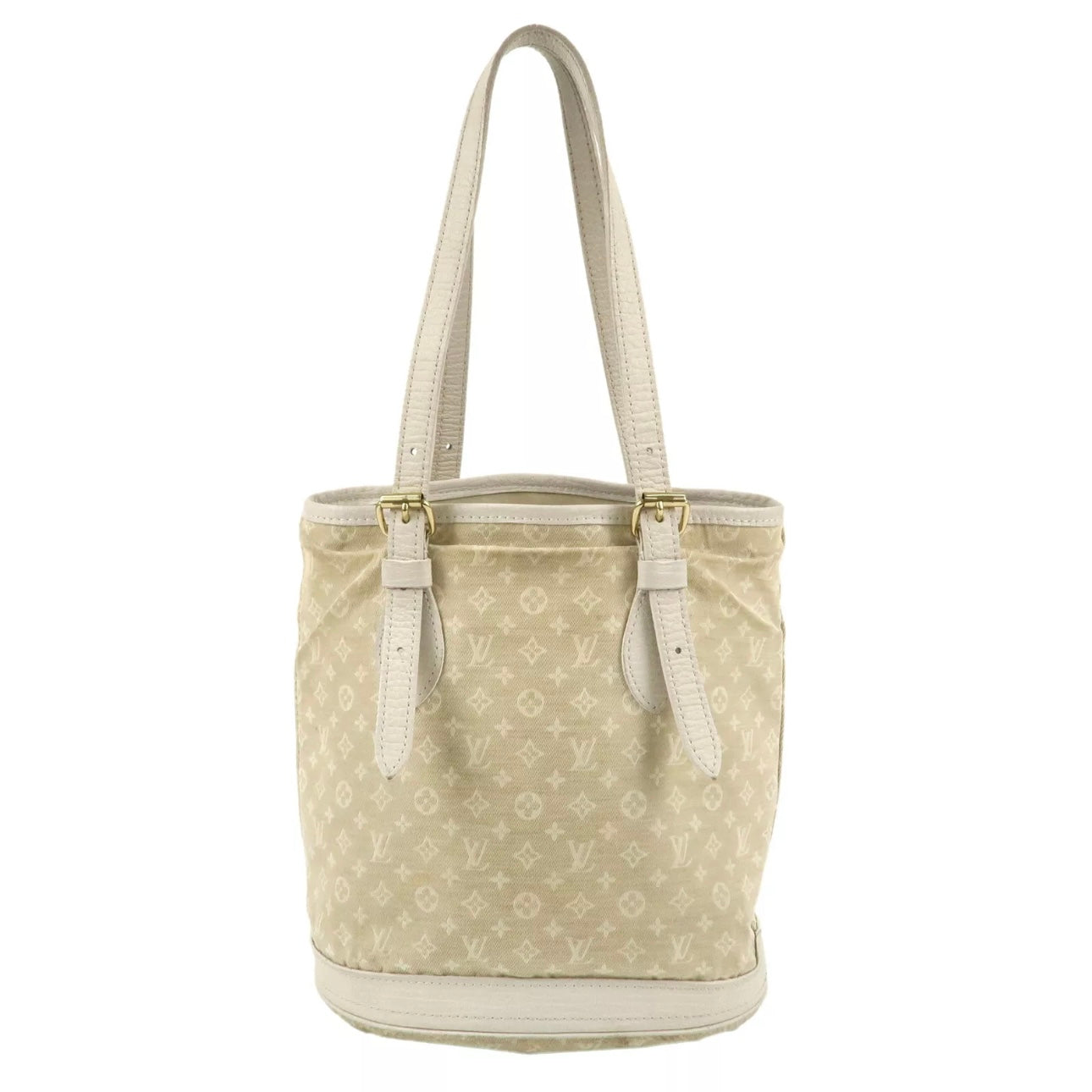 Louis Vuitton Monogram Mini Lin Bucket PM Hand Bag