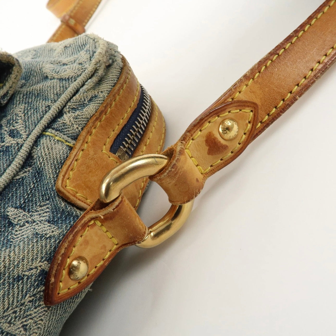 Louis Vuitton Monogram Denim Camera Bag Shoulder Bag Blue