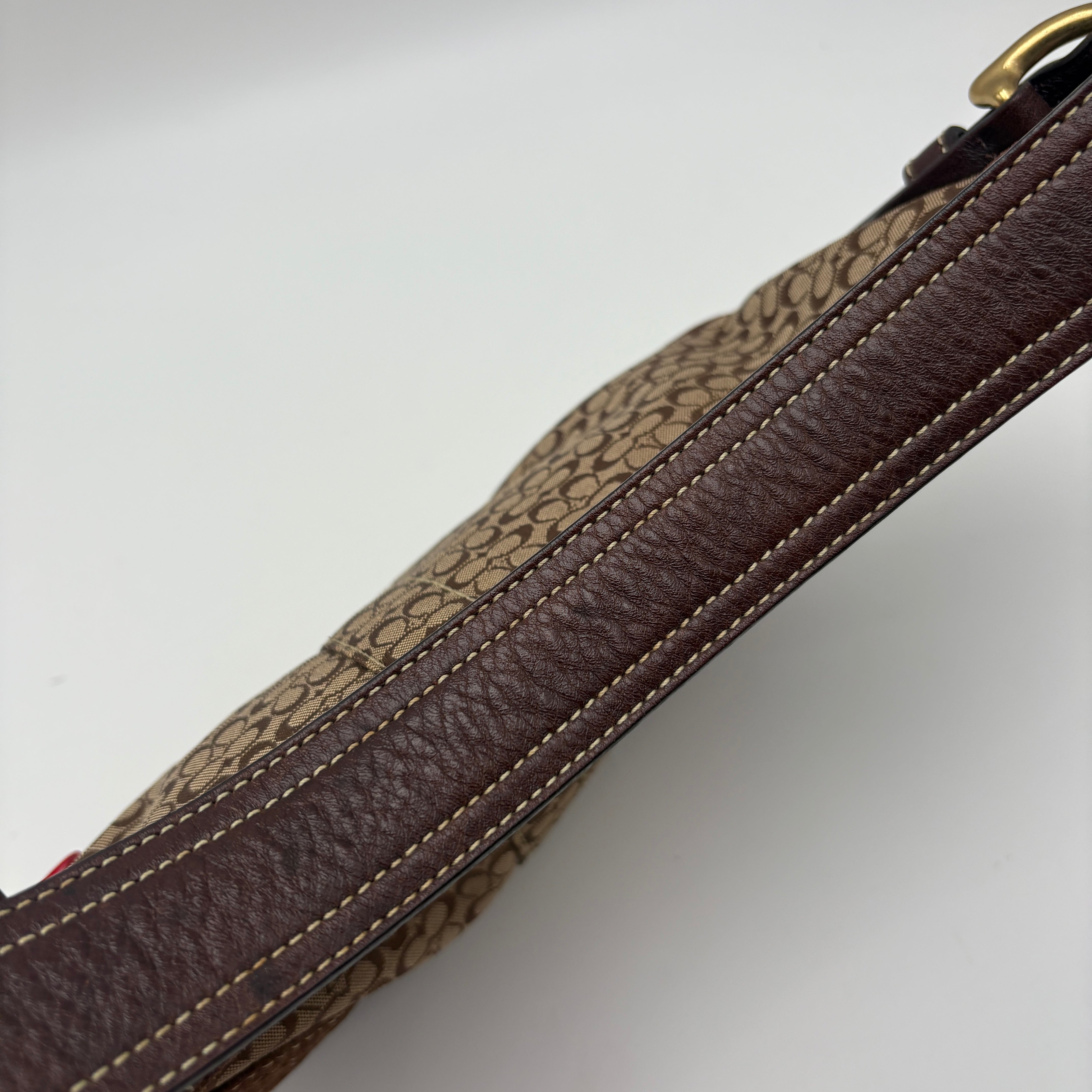 Coach Signature Suede Bag