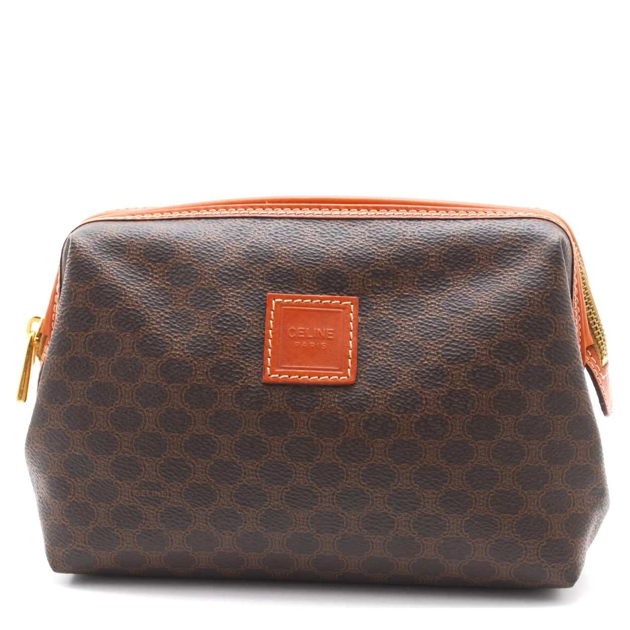 CELINE Macadam Clutch Bag/ Cosmetic Pouch