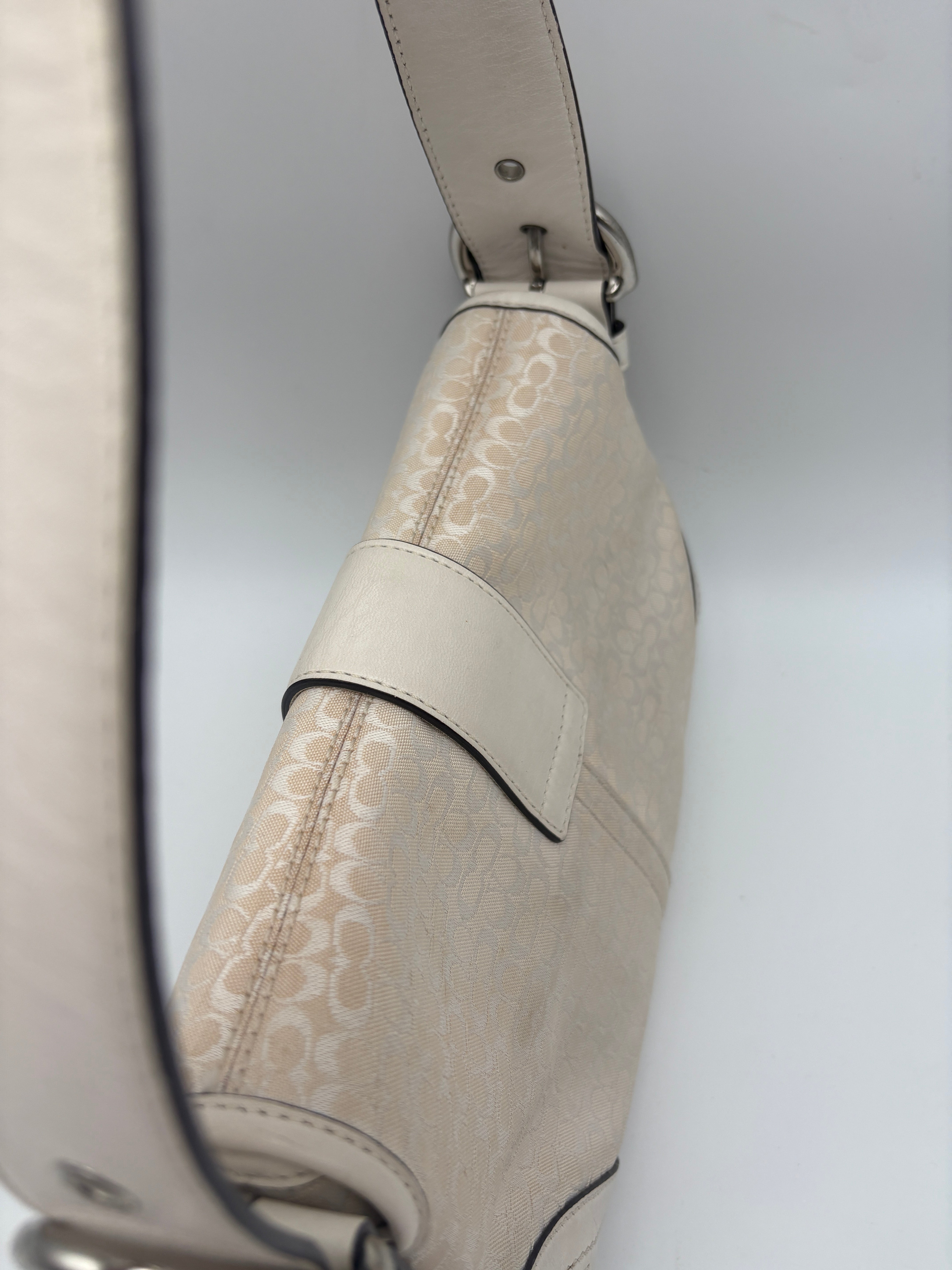 Coach Signature White Bag