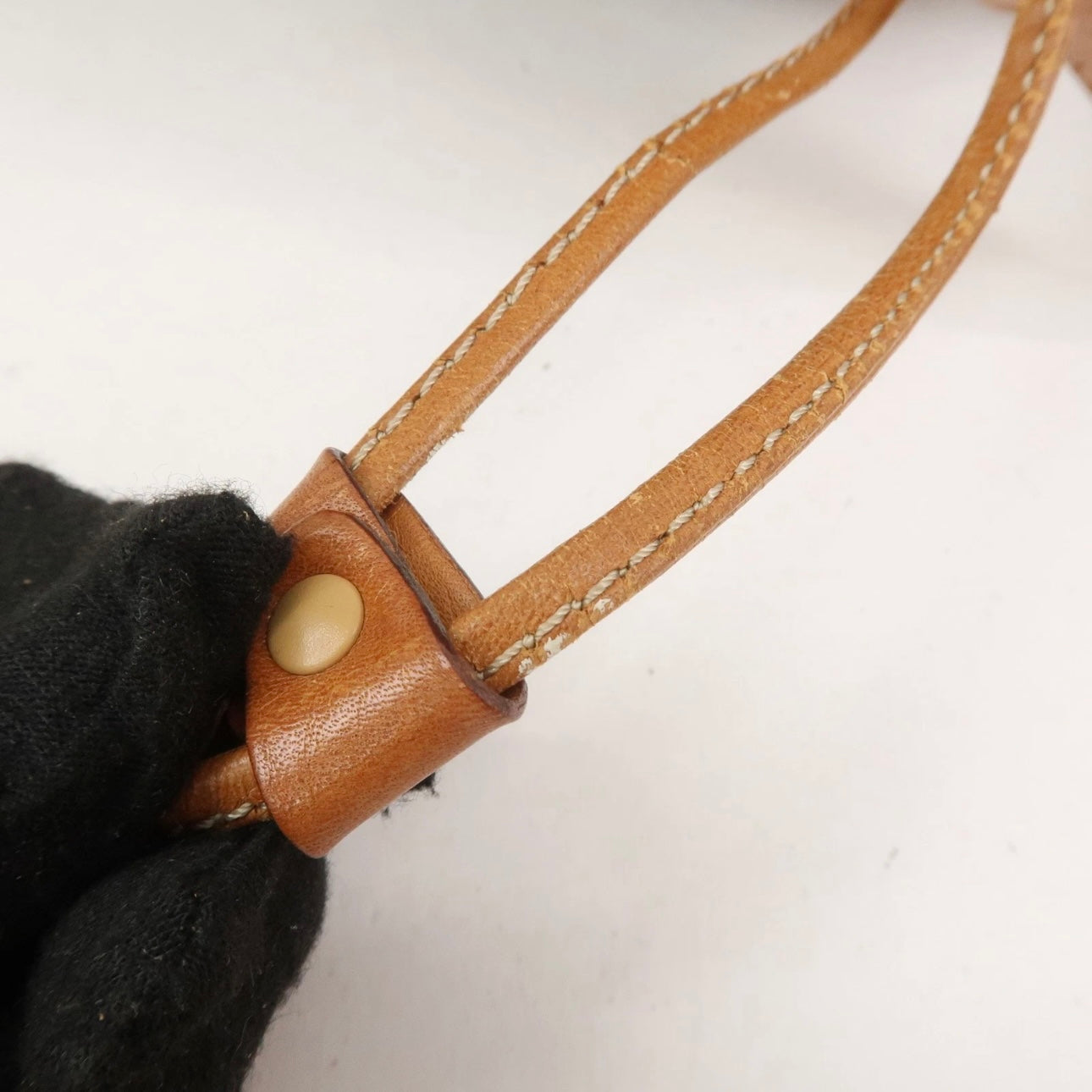 CELINE Macadam Bucket Drawstring Shoulder Bag