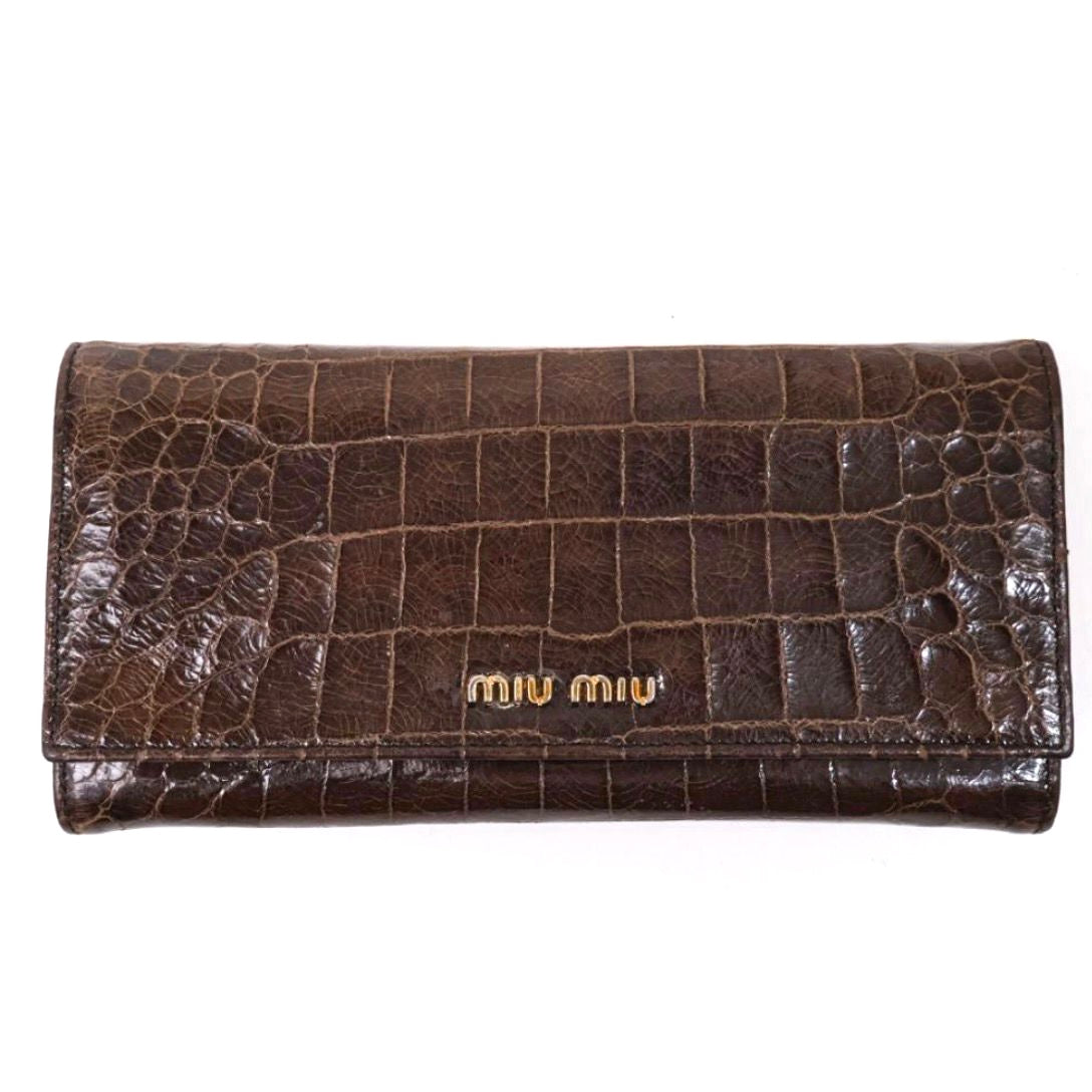 Miu Miu Brown Wallet