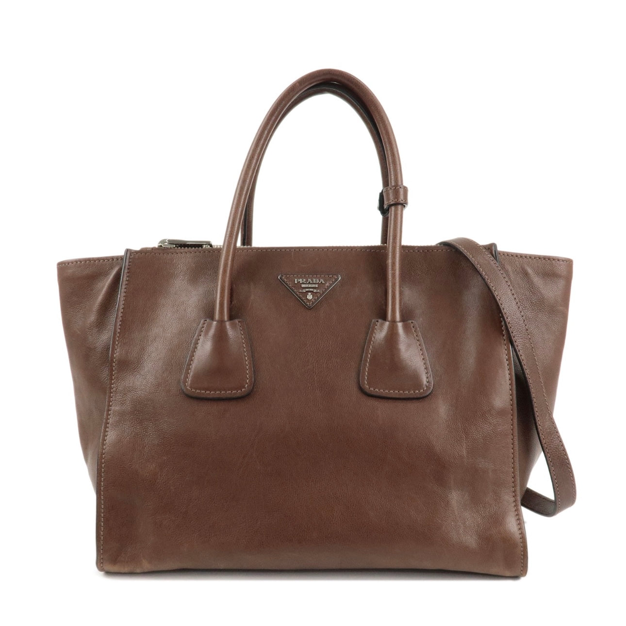 Prada 2 way brown